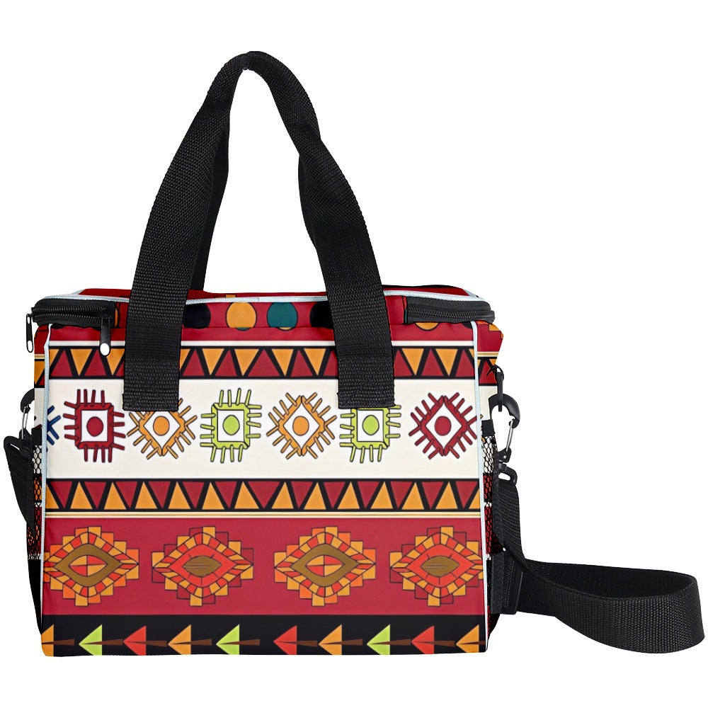 Wholesale Polyester Mexico Aztec Printed Thermal Bag